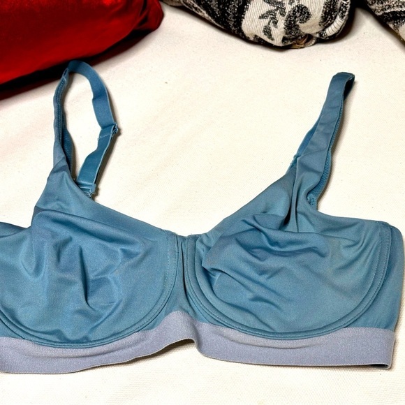 BRA NATORI 38B Sport No Pad Underwire Mesh lining Teal 7543241 Convertible 3464 - Picture 1 of 14